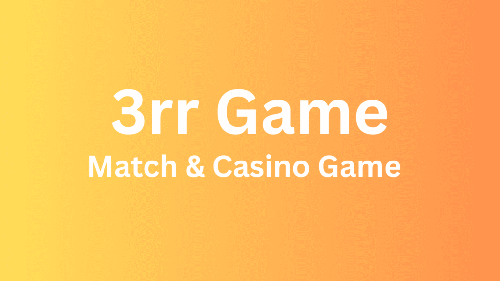 3rr Game